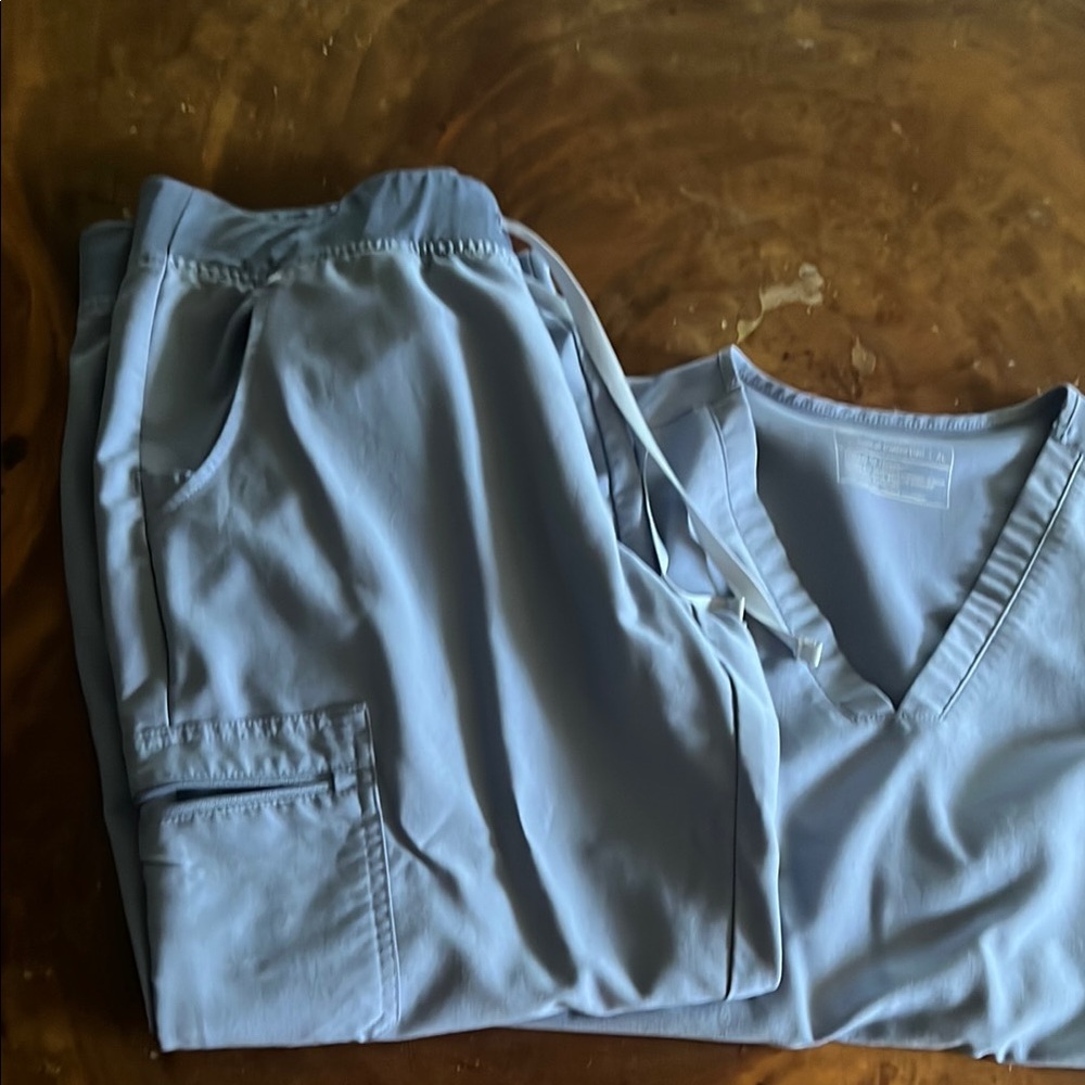 Figs Vapor blue space dye Scrub Set